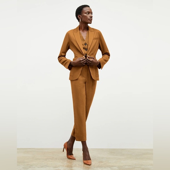 MM Lafleur The Shane 2.0 Drawstring Pant Everyday Twill In Acorn NWT Size 4 - Picture 3 of 15